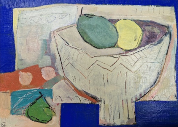 STILL LIFE ON BLUE