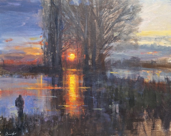 STANDING BY THE LAKE