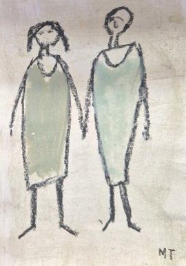 TWO LITTLE GIRLS FROM SCHOOL