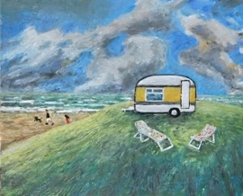 THEY DECIDED TO PARK ON TOP OF THE HILL...ON A WINDY DAY IT WAS QUITE A THRILL