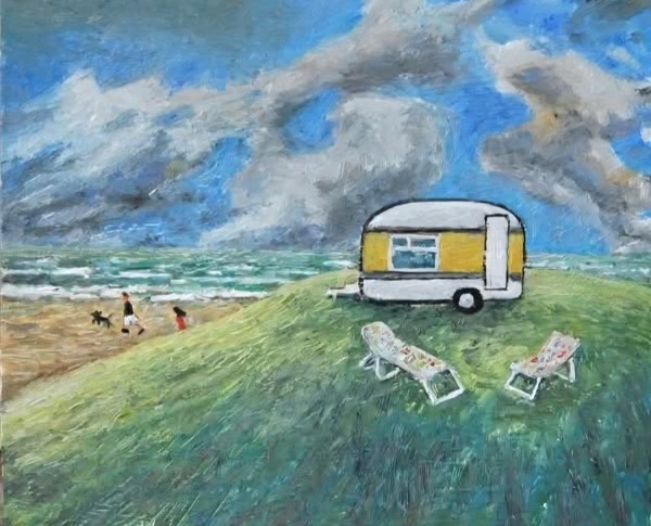 THEY DECIDED TO PARK ON TOP OF THE HILL...ON A WINDY DAY IT WAS QUITE A THRILL