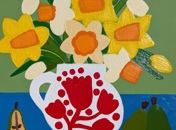 RED AND WHITE JUG