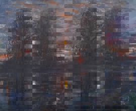 MOONLIGHT OVER THE LAKE