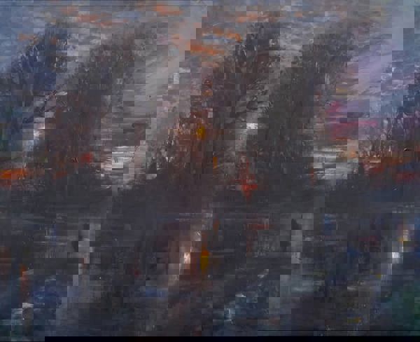 MOONLIGHT OVER THE LAKE