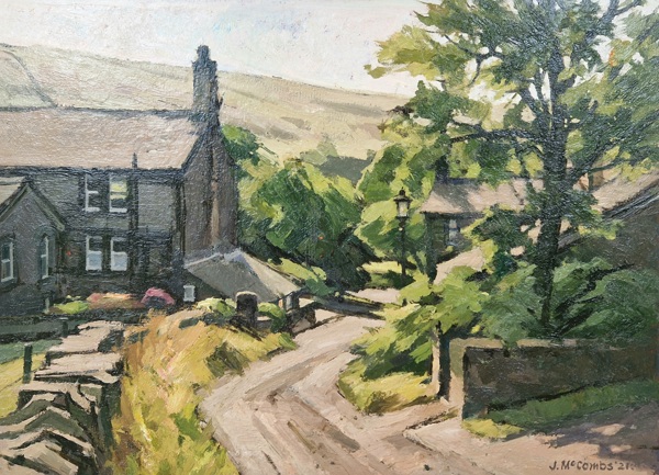 SUMMER MORNING SUNLIGHT, DELPH LANE, DELPH